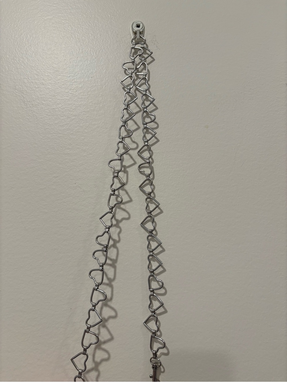 Heart Link Silver Chain Belt